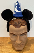 Tokyo Disney Mickey Ears Headband Fantasia Sorcerer Mickey Hat Japan NEW W/ TAGS