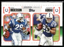 2010 Topps #GL-DA Eric Dickerson / Joseph Addai Gridiron Lineage