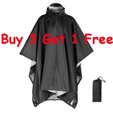Large Lightweight Rain & Wet Weather Multi-Use Waterproof Camping Hiking Poncho