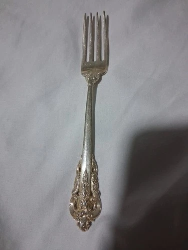 US WALLACE STERLING silver  Grande Baroque ( 1941 ) LANCHE  Fork 6"