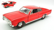 Modellino auto scala 1:18 DODGE CHARGER 1966 RED diecast modellismo statico