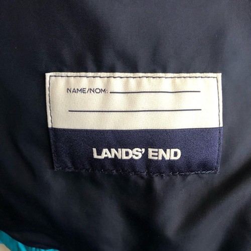 Lands’ End Youth Teal Mock Neck Puffer Jacket Regular Size Large 14H-16H - Picture 13 of 13