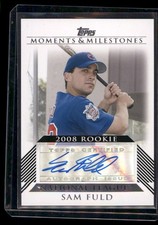 2008 Topps Moments & Milestones #RA-SF Sam Fuld Rookie Autographs