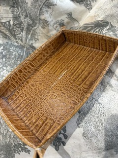 Vintage Calfskin Fratelli Rossetti Valet Tray Excellent Condition