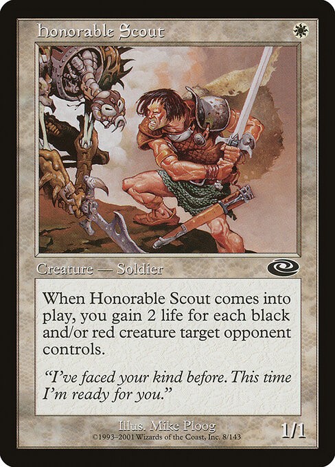 4x Honorable Scout NonFoil Planeshift 8 NM MTG