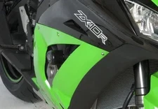 R&G CRASH PROTECTORS FOR KAWASAKI ZX10-R NINJA 2011 > 2023 BLACK PAIR CP0335BL