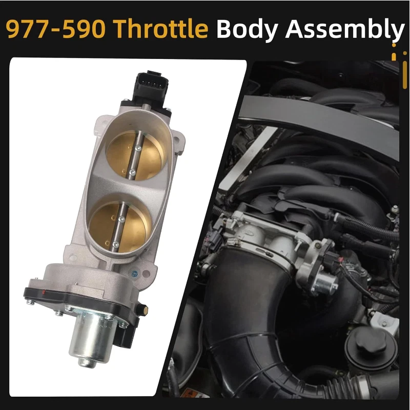 Throttle Body for Ford Mustang GT 4.6L 2005-10 Replace# 9R3Z9E926A 9R3Z-9E926-A Foto 2 de 4