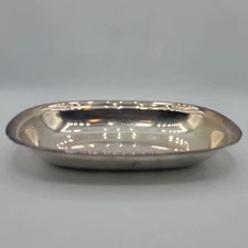 Reed & Barton Silver Plated Serving Tray #5001 Oval 10.5x7x1.5 Inches