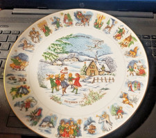Coalport Christmas Advent Collectable Plate 1st December To 25th 9” Diameter