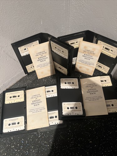 J.S. Bach Complete Organ Works (Vol 1-4) Cassette Master Of Classical Music VTG - Picture 7 of 11