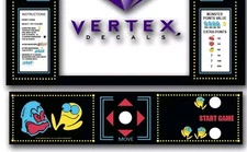 CPO Only Pac Man Arcade Decal Kit Sticker Bezel Replacement Set