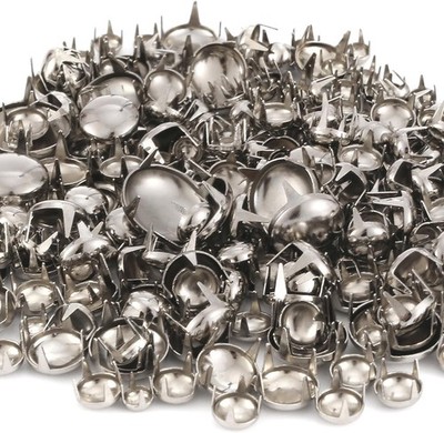 1220 Pcs Assorted Sizes Studs for Clothing Leather Rivets Round