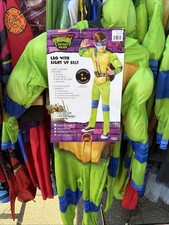 TMNT Costume Kids Teenage Mutant Ninja Turtles Leo Halloween Large 10-12 New 