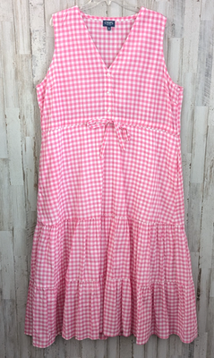knee length dresses for ladies Serena modest midi dress in red gingham – JanieLanie