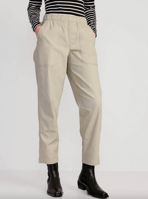 OLD NAVY by Gap ~ NWT New! XL ~ STONE High-Waisted Pulla Carpenter Utility Pants