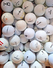 70 Hit-Away / Shag / Found Golf Balls Assorted Brands - White