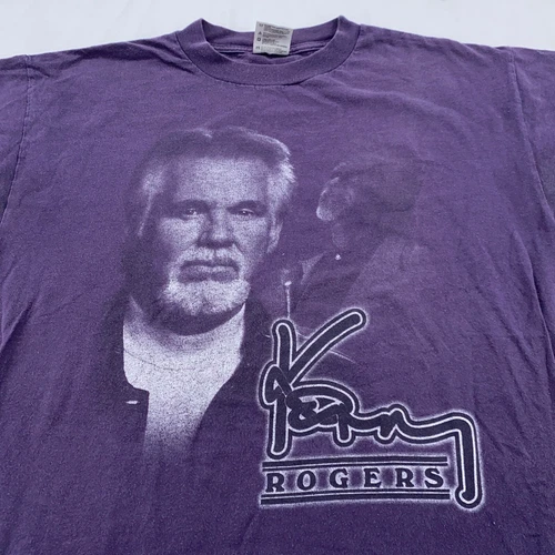 vintage 90s KENNY ROGERS CONCERT T-Shirt LARGE rock country 1990s vintage concert t-shirt, vintage, size L, single stitch, B+ condition