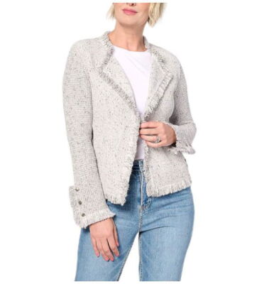 (取寄) ニックゾー レディース フリンジ ミックス ニット ジャケット NIC+ZOE women NIC+ZOE Fringe Mix Knit Jacket Sugar Cookie Nic+Zoe Fringe Mix Knit Jacket Sugar Cookie | eBay