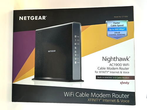 NETGEAR Nighthawk AC1900 C7000V2 WIFI Cable Modem Router XFINITY Wireless