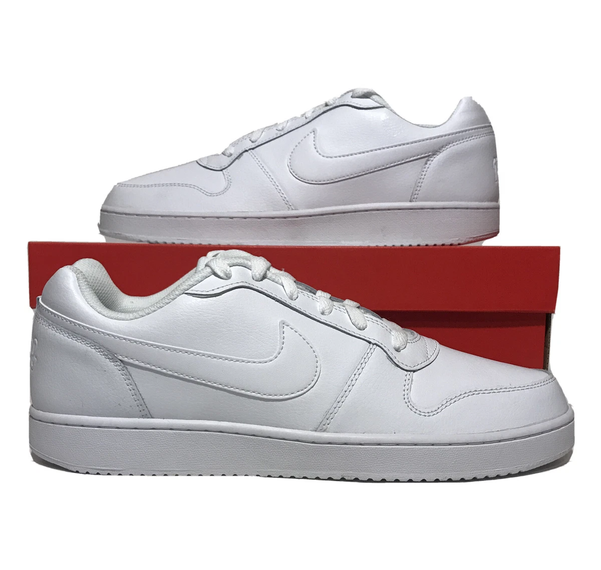 De este modo inicial Contribuyente Nike Ebernon Low White Leather Mens Size 11.5 Fashion Shoes AQ1775-100  Casual | eBay