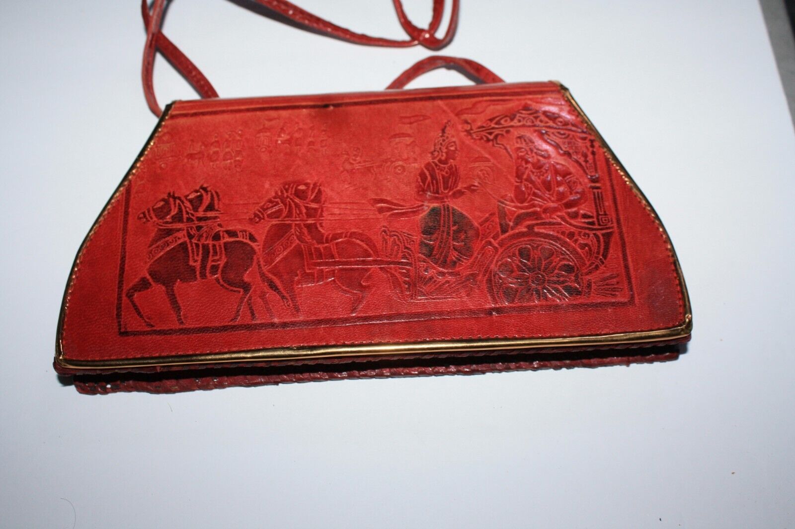 Vintage Genuine Leather Shoulder Bag - image 1