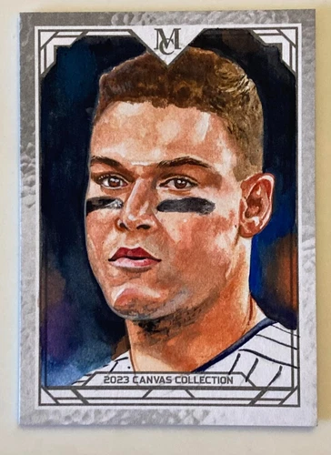 2023 Topps Museum Collection 1 of 1 AARON JUDGE Hand Painted Sketch Card