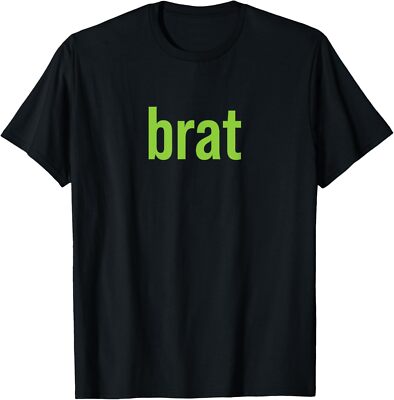 Brat Green Tee Meme Gen Alpha Z Minimalist Unisex T-Shirt