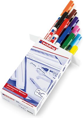 10x Edding 400 sortiert Permanent, schnell trocknend, Rundspitze, 1,0 mm OVP