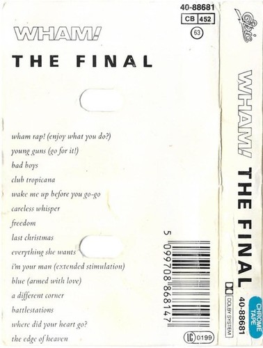 Wham! – The Final, Original Cassette, Europe Version - Picture 2 of 5