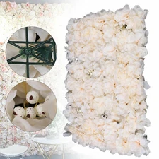 40x60cm Artificial Fake Flower Wall Panel Banquet Wedding &Party Decor 6pc