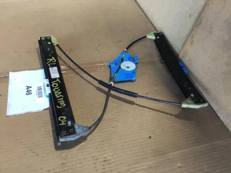 2004 VOLKSWAGEN TOUAREG REAR LEFT DRIVER SIDE DOOR POWER WINDOW REGULATOR OEM+ - Image 2 of 4