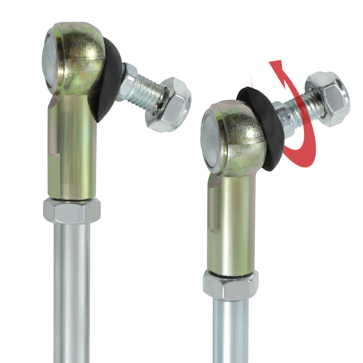 Short & Long Tie Rod Set w/ Ends Replacement Yerf Dog Go