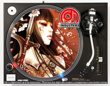 Warrior Princess - 7"-12" DJ slipmat for LP turntable record player 