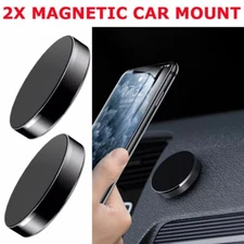2-Pack Magnetic Universal Car Mount Holder For Cell Phone Samsung Galaxy iPhone