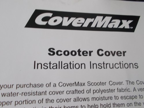 NOS CoverMax Indoor Outdoor Scooter Cover 50cc Small 10-7531 - Picture 4 of 6