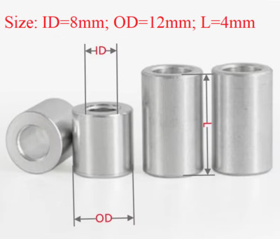 Alu Distanzscheibe Abstandsscheibe M8 *4mm Alu Buchse Durchsteckdichtung