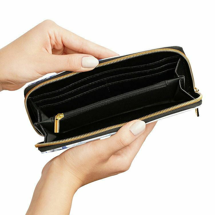 Hummingbird Faux Leather Zipper Wallet-Women Wallet-Wallets For Women image 2