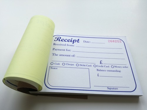 3 libros de recibos duplicados sin carbono NCR 50 juegos numerados en serie perforados - Imagen 7 de 8