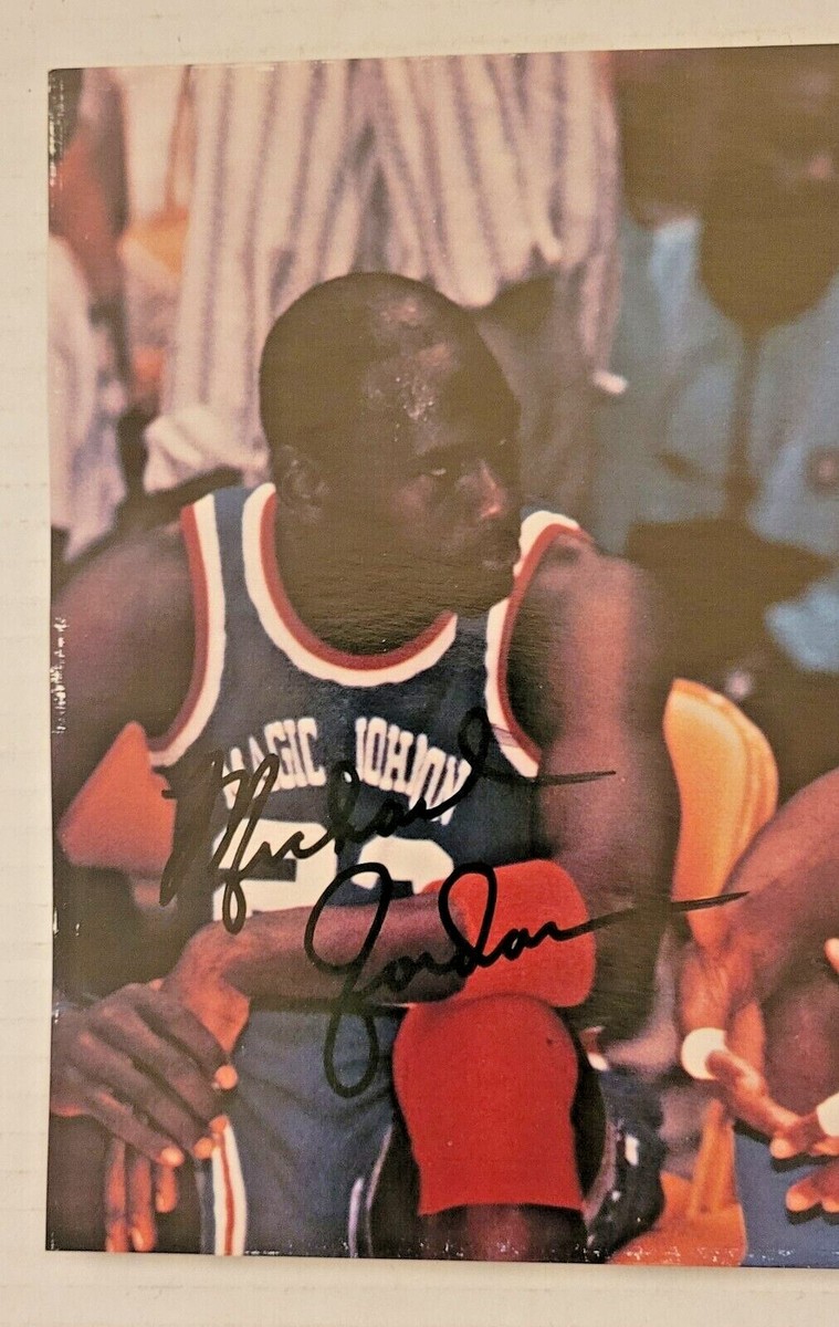 Vintage 1990'S MICHAEL JORDAN / MAGIC JOHNSON Signed