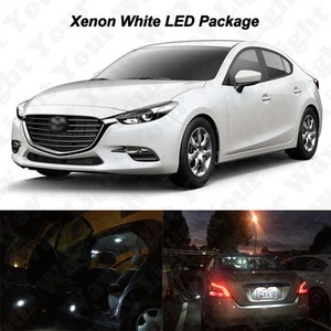 Details About 9 X Xenon White Led Interior Bulbs License Plate Lights For 2017 Mazda 3