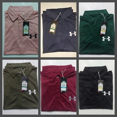 UNDER ARMOUR HERREN GOLF POLOSHIRT UA PERFORMANCE HEAT GEAR STRETCH 2.0
