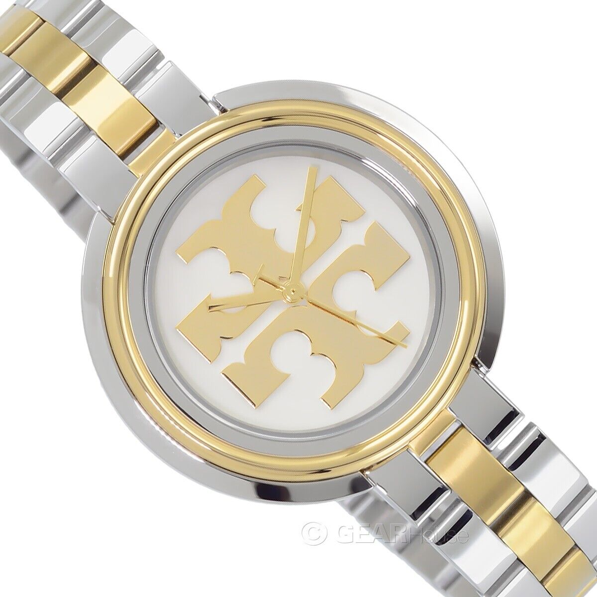 Tory Burch Miller Womens Two-Tone Dress Watch, White Gold Tory Burch Miller Womens Two-Tone Dress Watch, White Gold