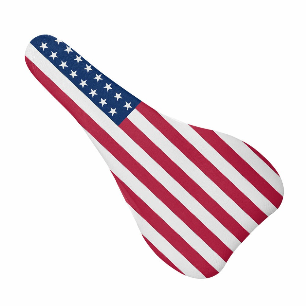 USA Flag Cycling Bike Seat Covers Comfortable Saddle Cushion