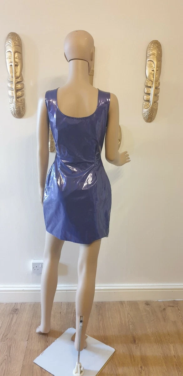 Purple pvc dress 2025