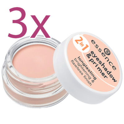 3 Stk. 2 in 1 Eyeshadow & Primer essence Nude Beige (759392-3)