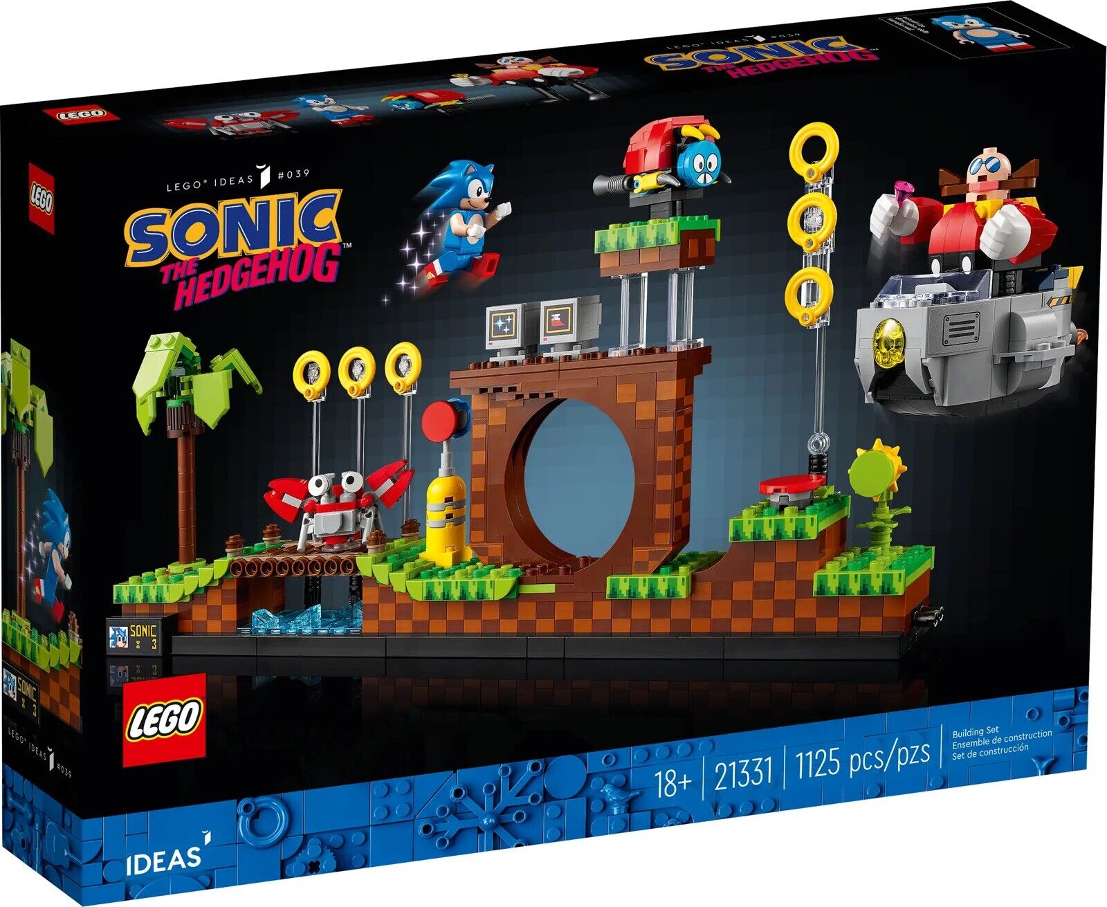 LEGO Ideas: Sonic the Hedgehog  Green Hill Zone (21331) NEW Sealed