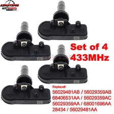 For Jeep Grand Cherokee 08-10 Set 4 Tire Pressure Sensor TPMS 56029481AB 433MHz