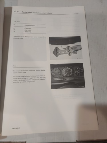 Mercedes Benz OEM Service Manual Chassis & Body Series 201 - Picture 7 of 11