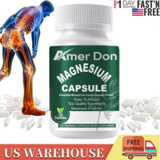 Magnesium Glycinate Capsules 500mg Sleep,Muscle Support Stress & Anxiety Relief