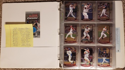 2000 Bowman Chrome Baseball Partial Set  429 / 440 cards in Binder Ben Sheets RC - Picture 3 of 14